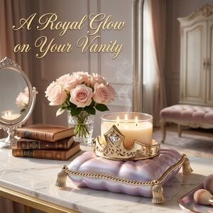 Disney Princess Aurora Crown 3-Wick Candle Holder-Bath & Body Works